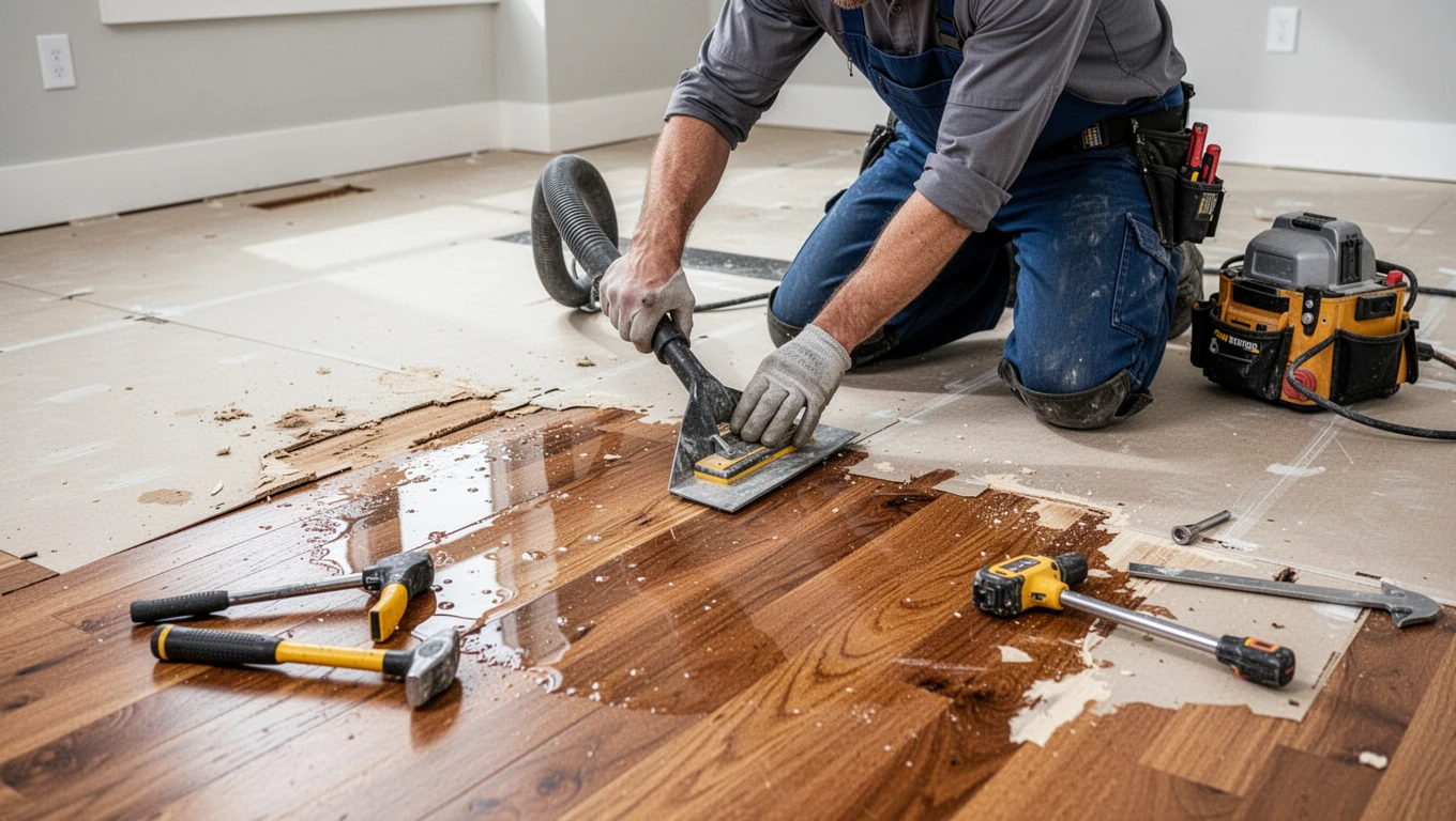 Hardwood Floor Water Damage Repair